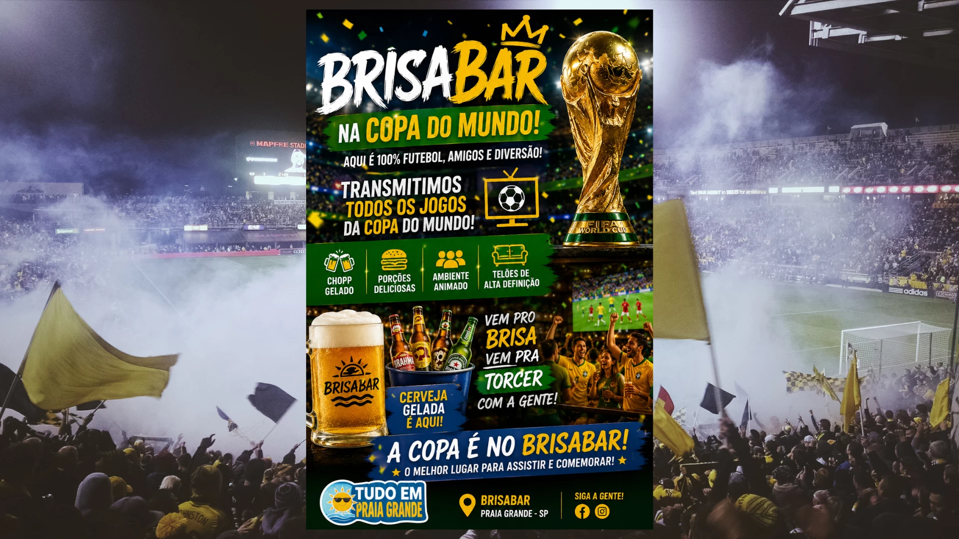 A COPA DO MUNDO É NO BRISABAR!